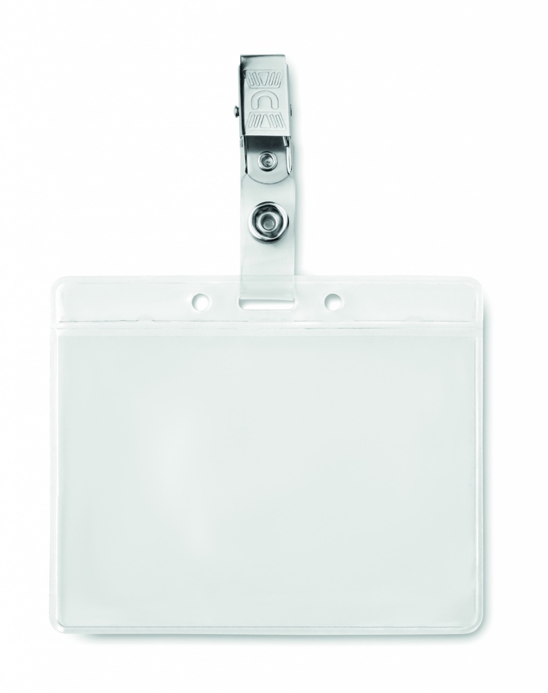 Logo trade promotional merchandise picture of: PVC badge holder